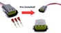 2 Pre-Wired 3-Pin Plug Adapters For Defender 2 3, NAS RDX Wipac LED Lamp Upgrade