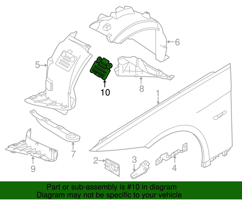 Front Wheel Fender Liner Covers For BMW E82 E90 1 3 Series Headlight Fog Access