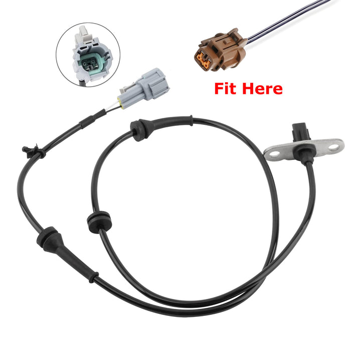 2-Pin Female Rear ABS Wheel Speed Sensor Connector Wiring For Nissan Infiniti