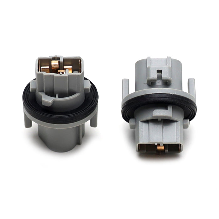 7443 WY21W Turn Signal Indicator Lamp Bulb Plug Adapter Socket For Nissan Toyota