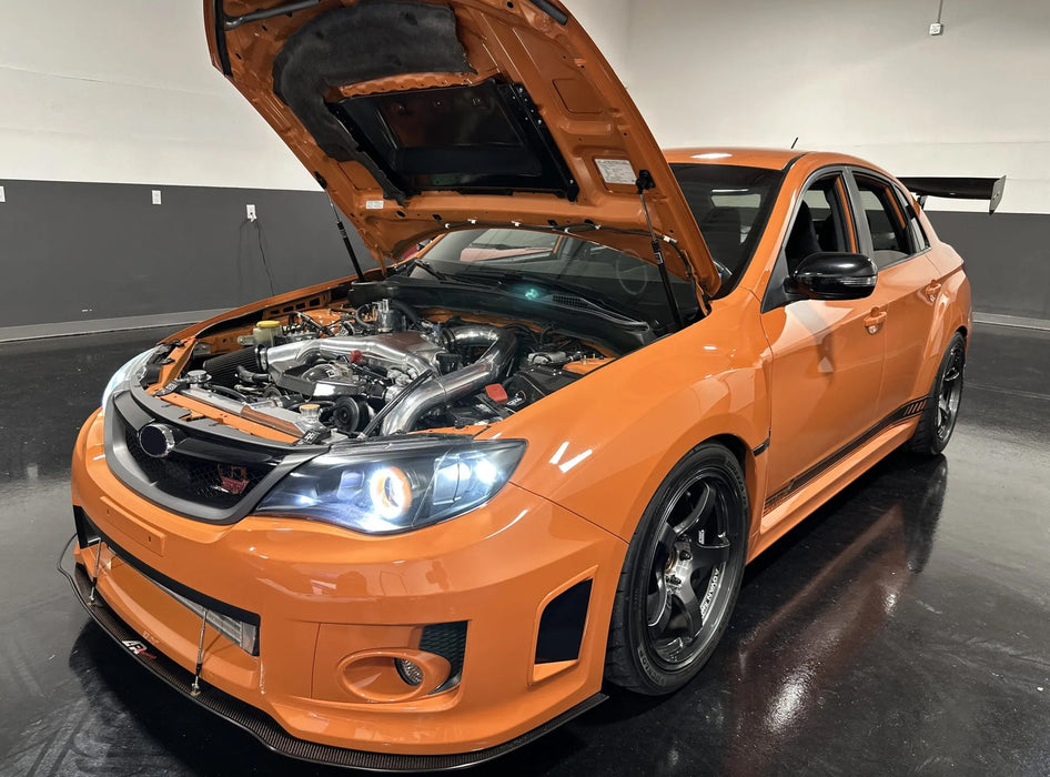 White LED Headlight Angel Eyes Halo Ring Kit For 2007-14 Subaru Impreza WRX STI