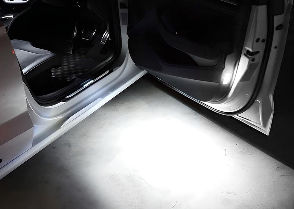 White 18-SMD Full LED Door Courtesy Footwell Lights For Volvo S60 XC60 XC90 S80