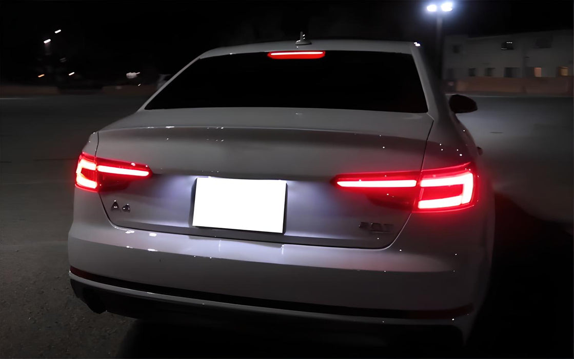 Red LED Rear Windshield High Mount Third Brake Light Bar For 17-24 Audi A4 S4 B9