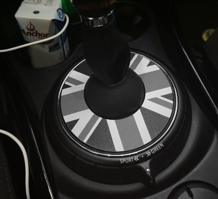 Black Union Jack Design Shift Well Boot Cover For MINI 14-18 F54 F55 F56 F57 F60