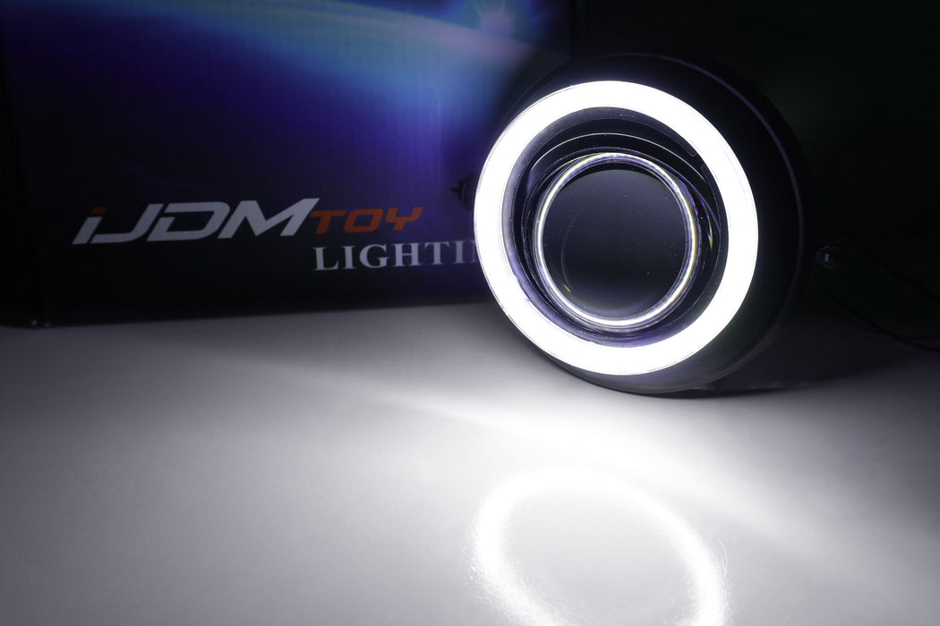 Projector Fog Lights w/LED Halo Ring For Mini Cooper 2007-14 R56 R57 R59 R60 R61