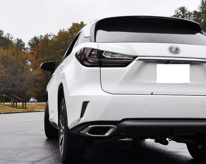 Smoked Lens Full LED Rear Bumper Reflector Lights For Lexus 2015-19 RX ...