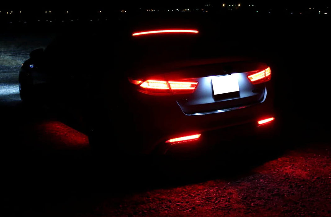 Full LED Bumper Reflector Brake/Sequential Turn Lights For Kia 16-18 Optima SX