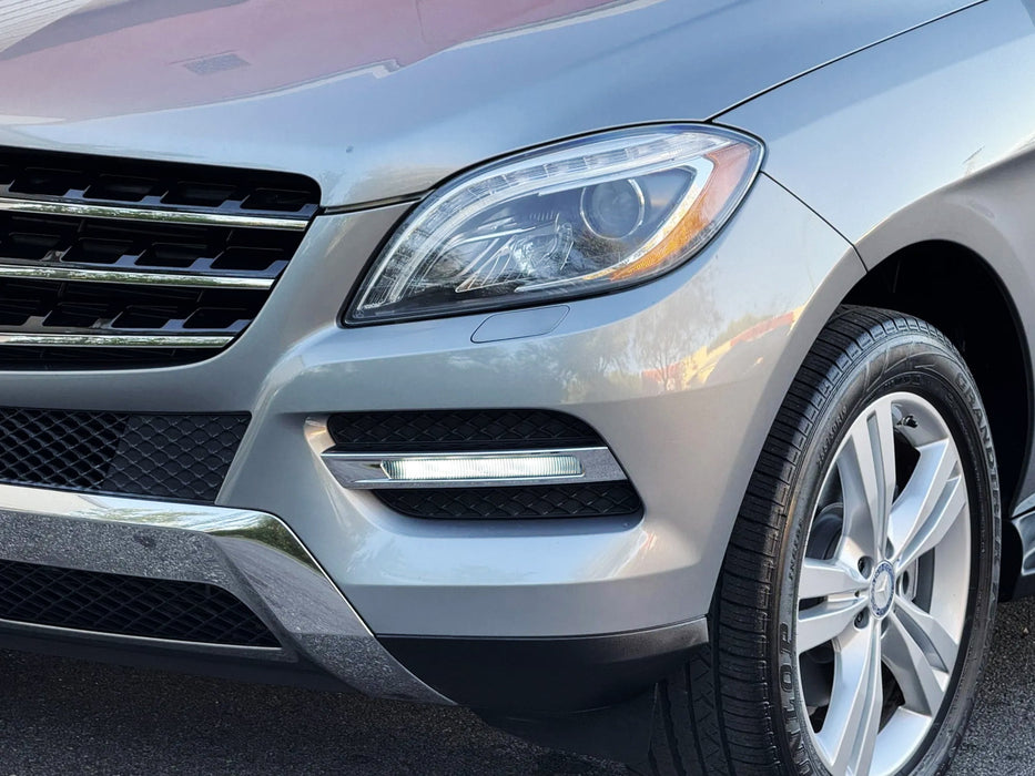 White OE-Spec LED Daytime Running Light Bars For Mercedes W166 ML-Class X204 GLK