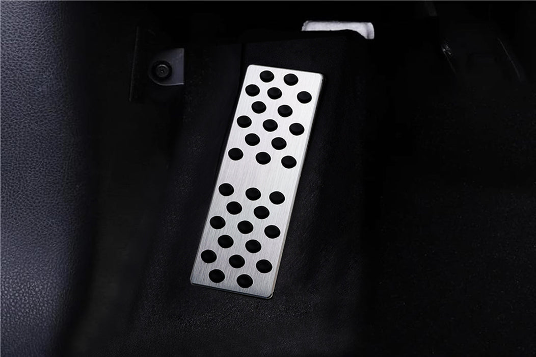 Racing Design Silver Rest Dead Pedal Cover For Benz C E CLS GLC GLE ML GLS Class