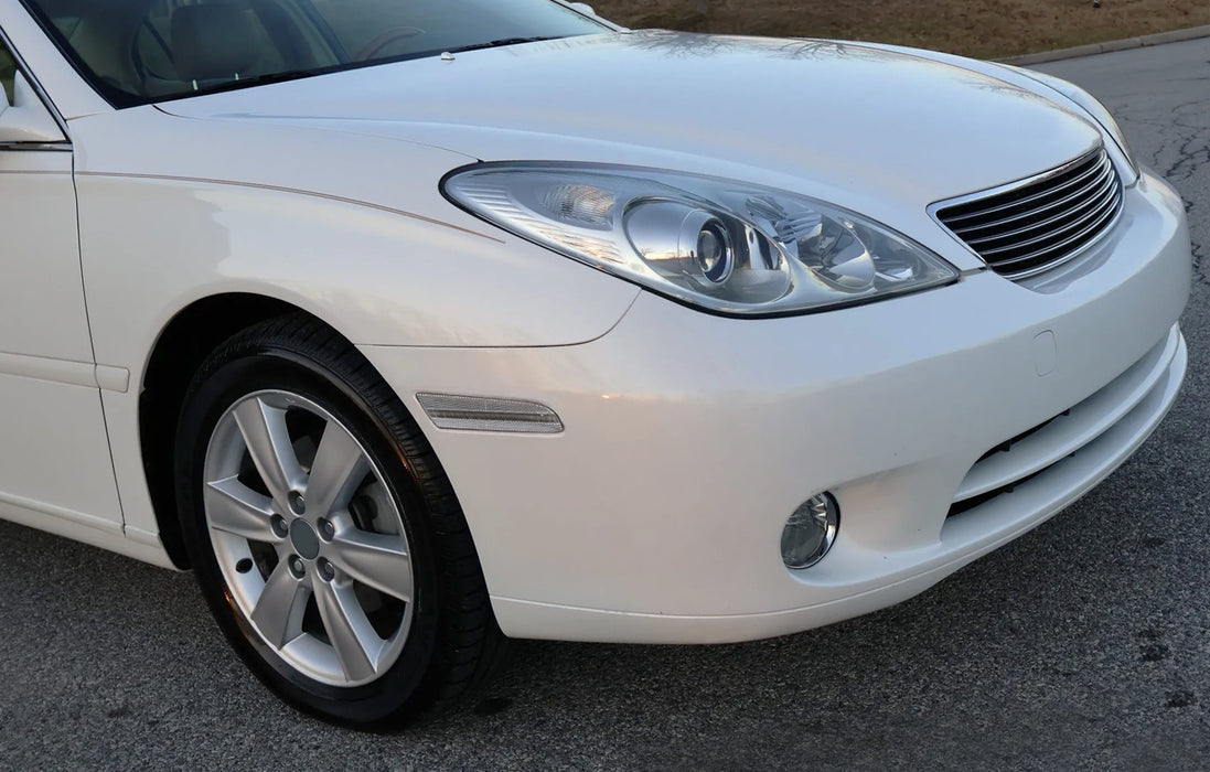 Clear Lens Amber Full LED Front Side Marker Lights For Lexus 2002-06 ES300 ES330