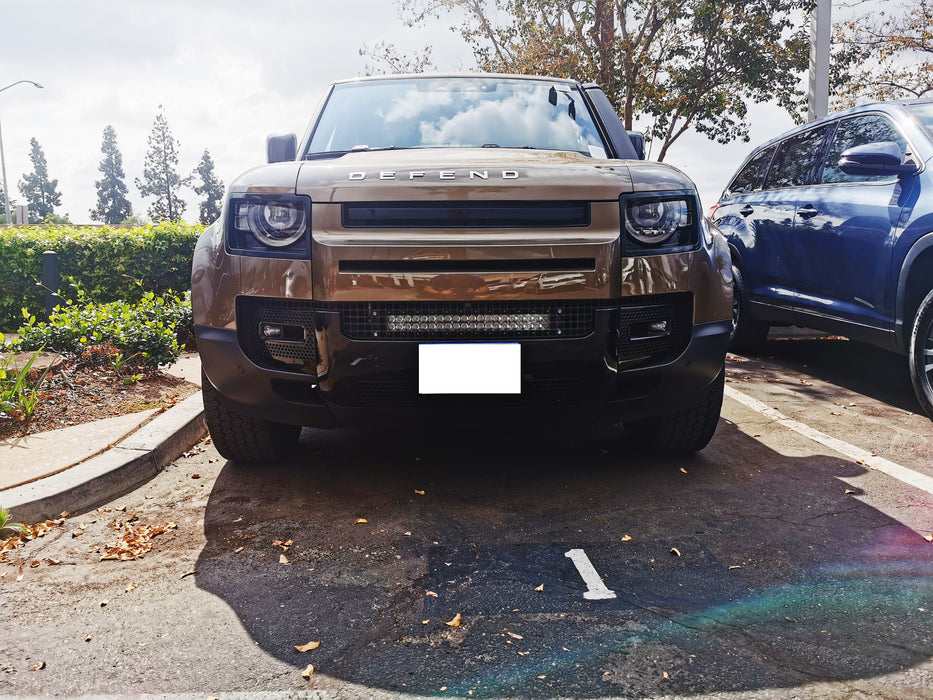 Behind Grille Mount 21" LED Light Bar Kit w/Bracket Relay For 2020-up Defender