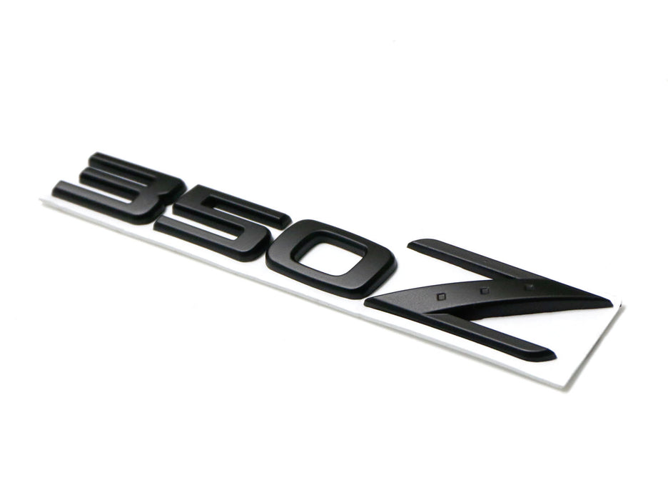 Matte Black Finish 3D Raised Trunk Lid Letter Pieces For 2003-08 Nissan 350Z Z33