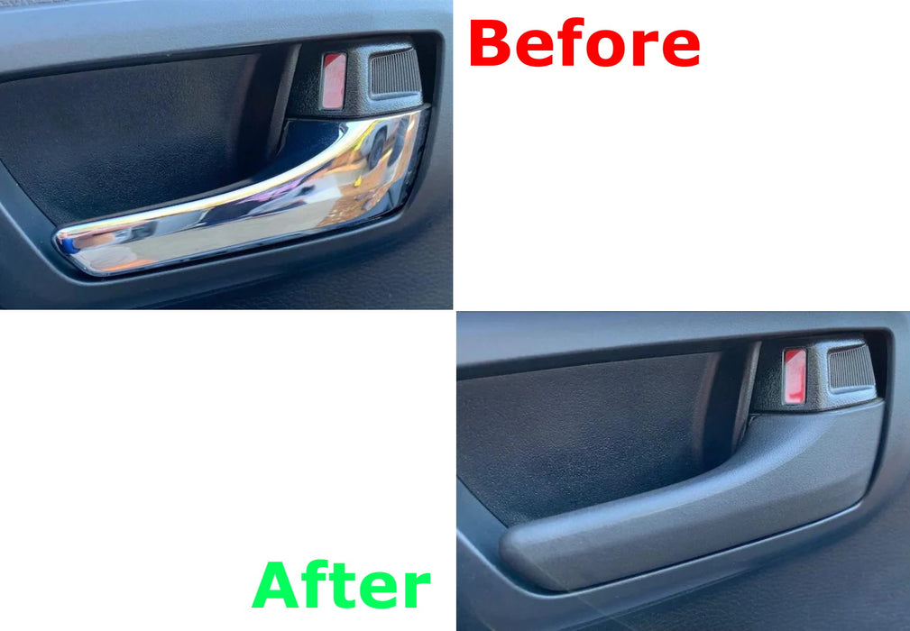 4pc Matte Black Front + Rear Side Door Handle Covers For Toyota 2016-2023 Tacoma