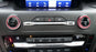 Red Center Dash Stereo Radio Vol Tune Switch Knob Cover For Ford 20-24 Explorer