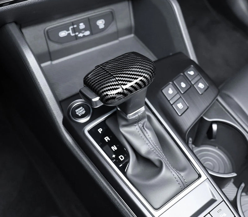 Gloss Black Carbon Fiber Pattern Shift Knob Cover For Kia K5 Sportage Sorento et