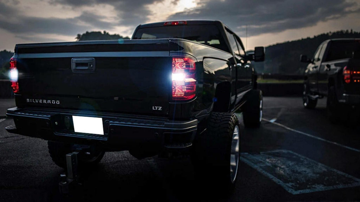White 10-SMD 912 921 W16W LED Backup Reverse Lights For Chevy 2014-up Silverado