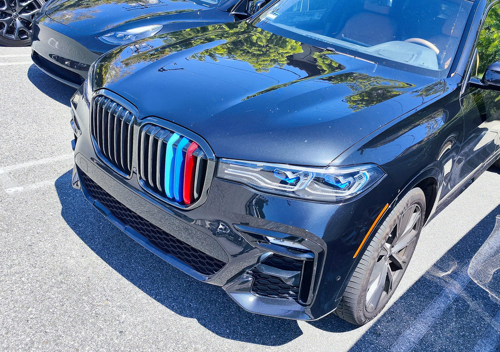 M-Color Grille Insert Strips For 2019-2023 BMW G05 X5 – 7-Beam Kidney Grille (iJDMTOY)