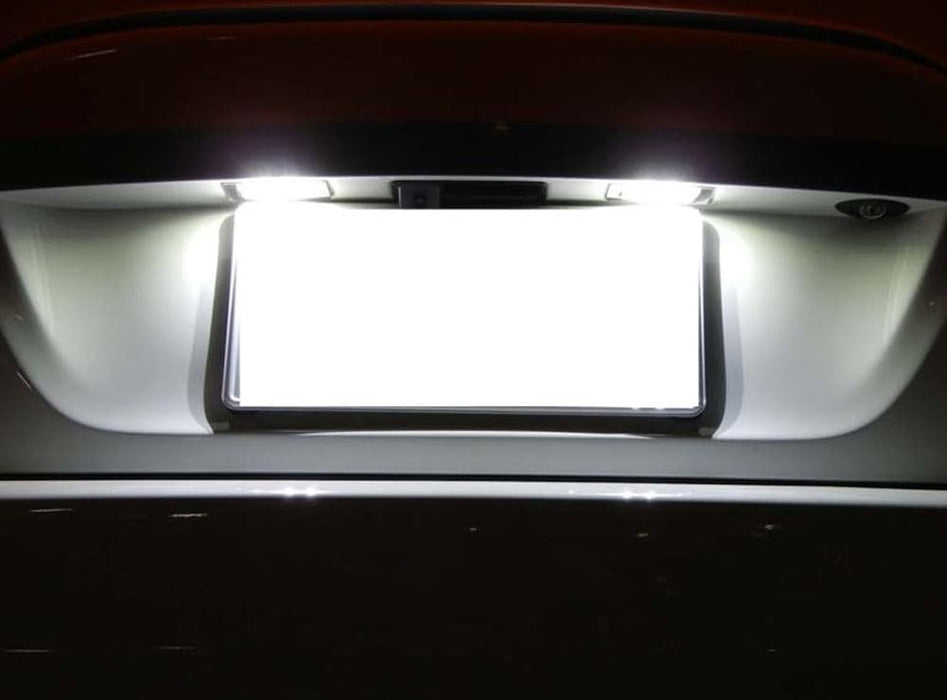 White Full LED License Plate Lights Kit For 2000-2007 Ford Focus MK1 US Models