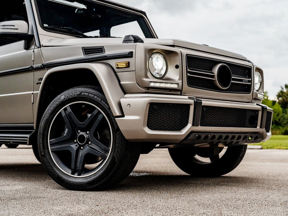 Smoked Lens Amber Red Full LED Dotted Side Markers For 2015-18 Benz W463 G-Class