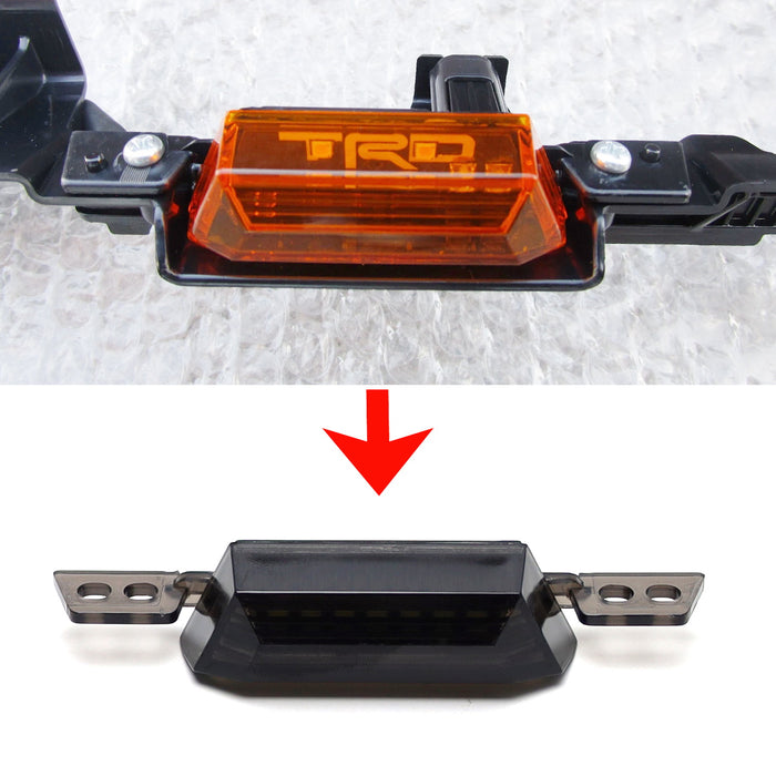 3pc Smoked Amber 9-LED Grille Lights For Toyota 22+ Tundra, Sequoia TRD Pro ONLY