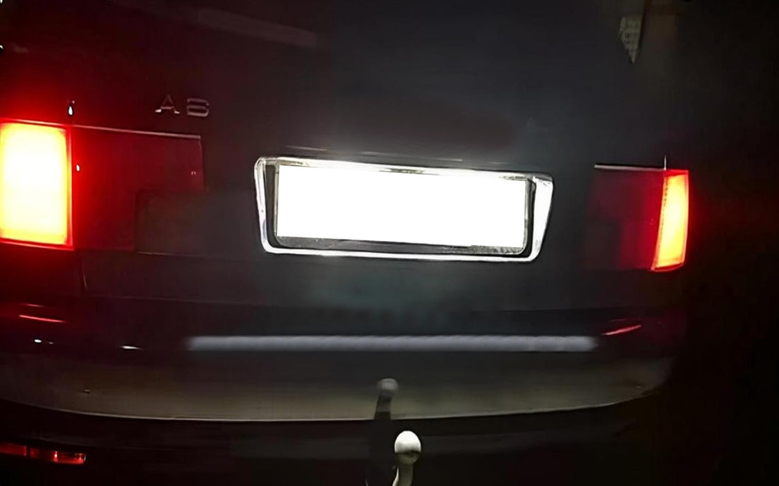 Xenon White 18-SMD Full LED License Plate Lights For Audi 80/90/100/A6 (B4, C4)