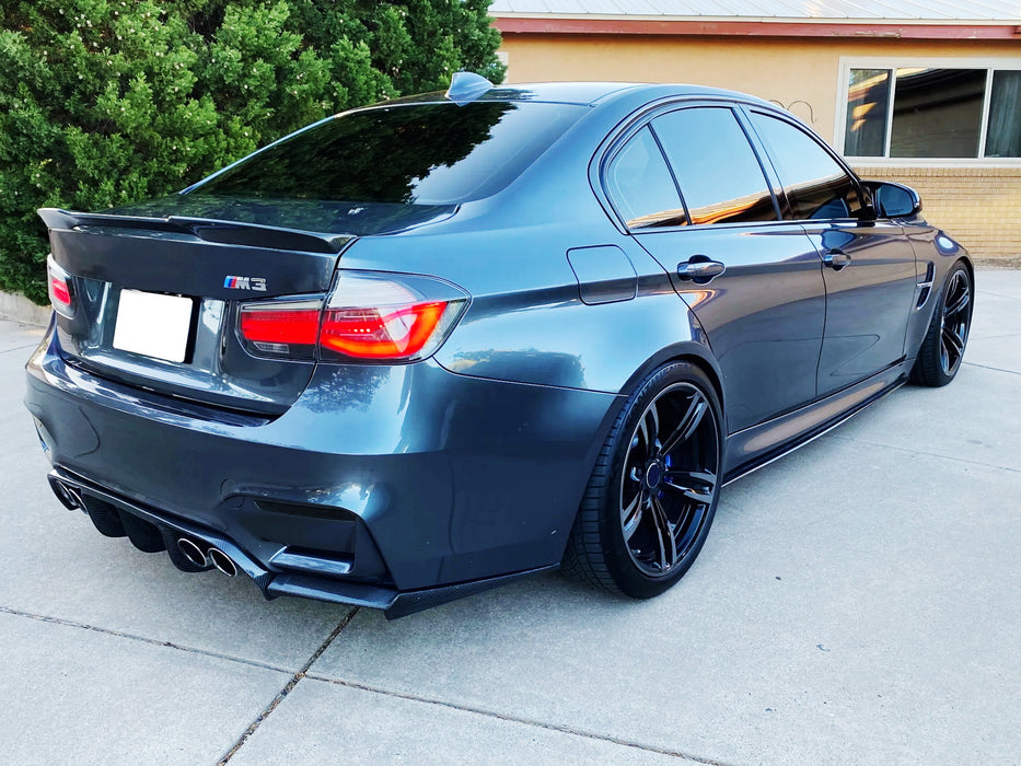 Euro Smoked Lens Rear Bumper Reflector Replacements For BMW F80 M3, F82/F83 M4