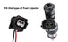 4pc 2-Pin Sumitomo Female Fuel Injector Adapters For Honda/Acura K20 K24 Engine