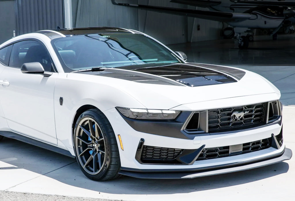 Clear Lens Amber/Red LED Front + Rear Side Marker Light Kit For Ford 24+ Mustang