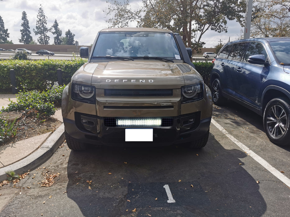 Behind Grille Mount 21" LED Light Bar Kit w/Bracket Relay For 2020-up Defender