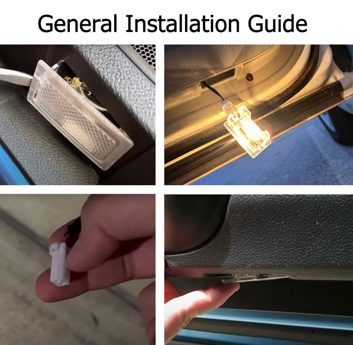 Red // Slash LED Projection Under Door Lights For Dodge Charger Challenger Dart