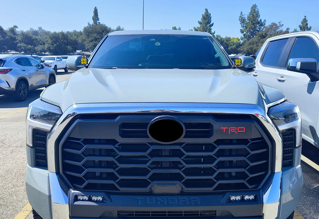 Hood Hinge A-Pillar LED Pod Ditch Light Bracket Mount For 14-21 Tundra Gen2 Gen3