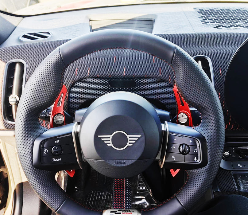 Euro Sports Red Larger Paddle Shifter Extensions For 2024-up U25 Mini Cooper
