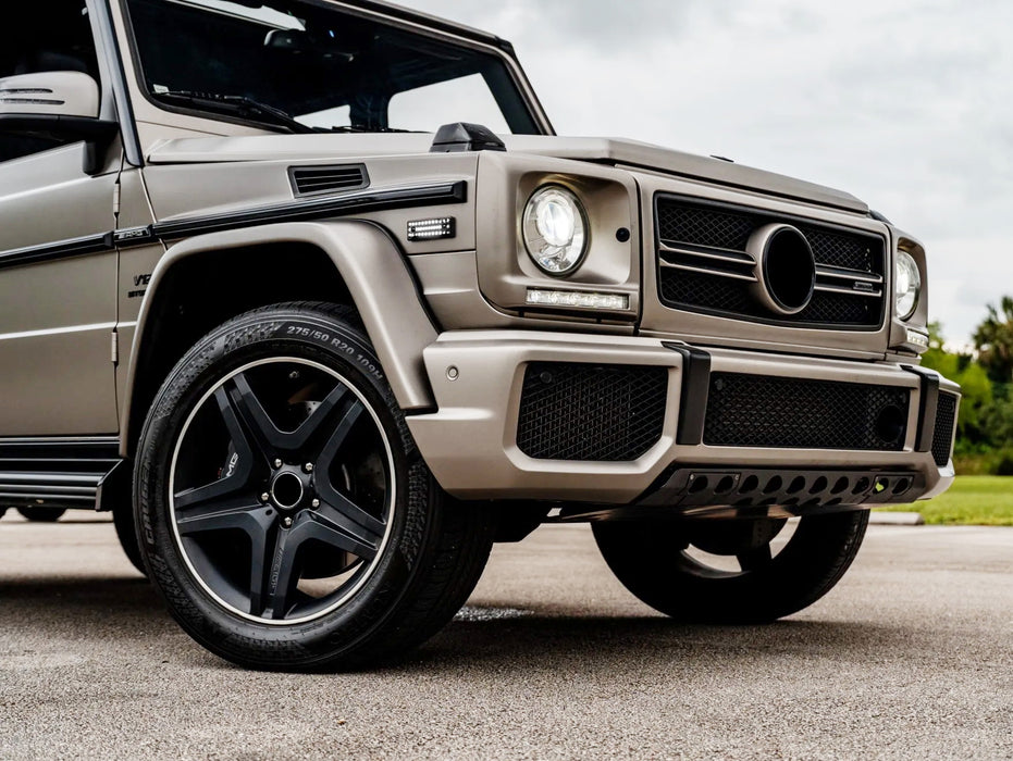 Smoked Lens White Red Full LED Dotted Side Markers For 2015-18 Benz W463 G-Class