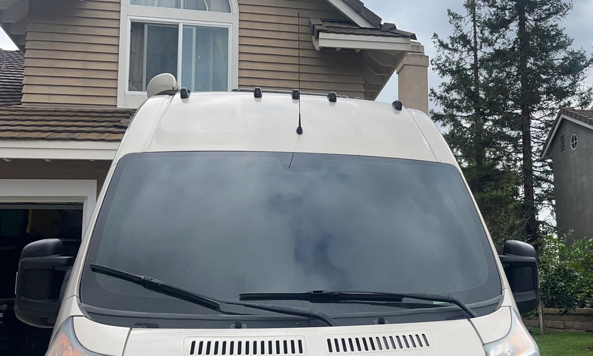 5pc Set Smoke Lens Front Cab Roof Marker Lamp Housings For 2014-23 RAM ProMaster