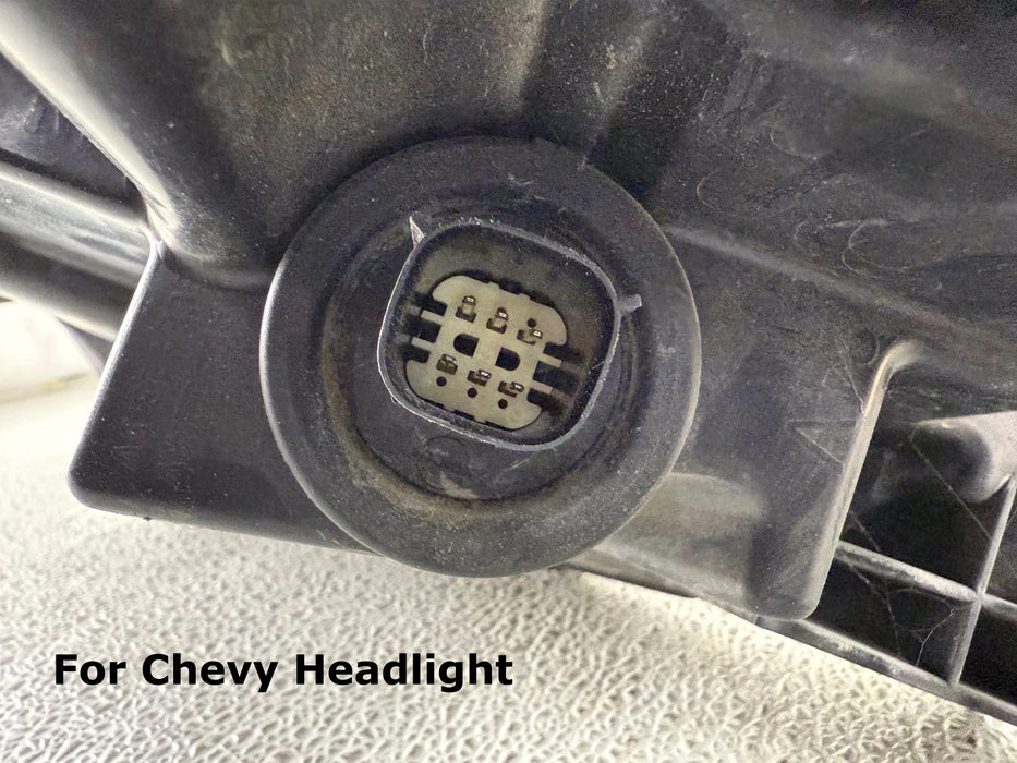 6-Way Female Adapter w/ 5" Pigtail For Chevy Headlamp, Tesla Model S X Fog Light
