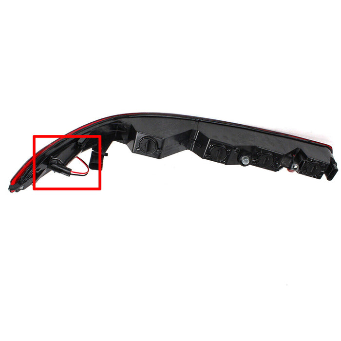 W16W Bulb Holder & Plug w/ 7" Wire For Audi 17-up Q7 Lower Bumper Taillight Bar