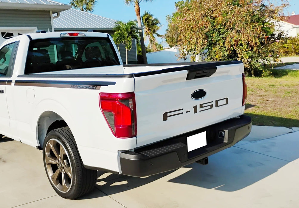 Matte Black Finish 3D Raised Tailgate Letter Pieces For 2021-up Ford F150 P702