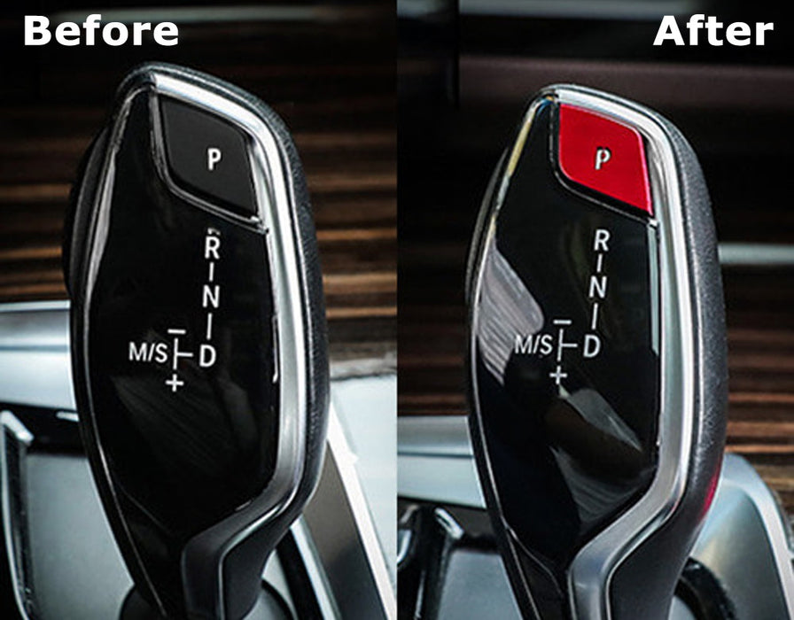 Sports Red Shift Knob P Button Cover Trim For BMW Gxx 5 7 6GT X3 X4 Standard