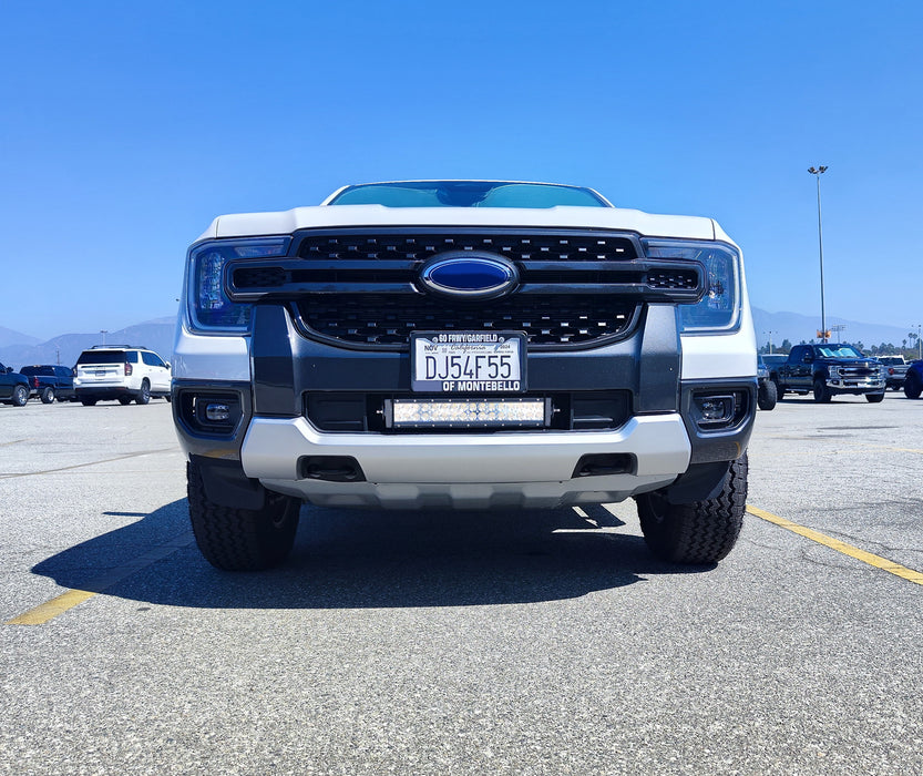 Lower Grille Fit 96W LED Light Bar Kit w/ Bracket, Relay For Ford 2024-up Ranger