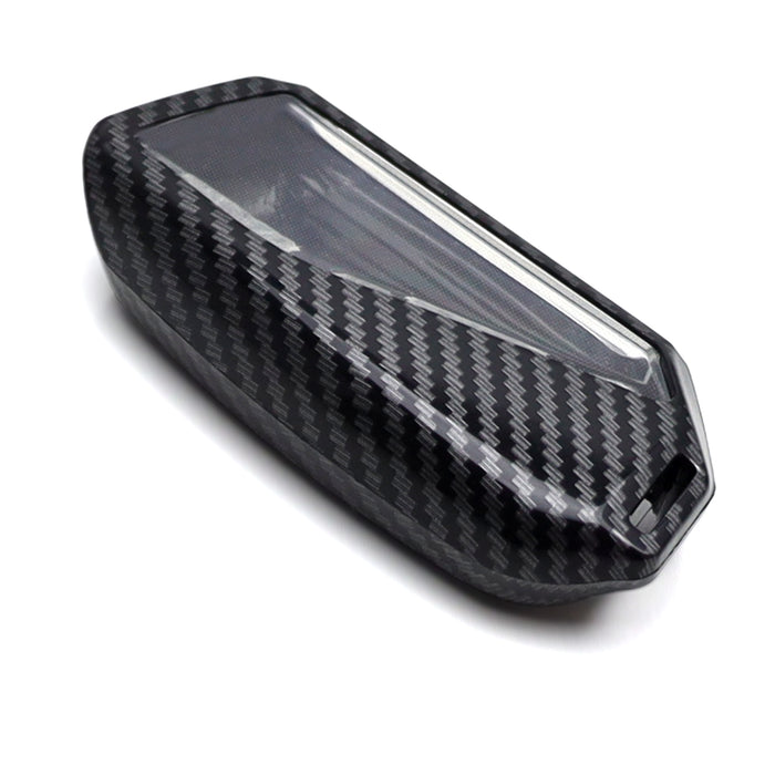 Black "Carbon Fiber" Hard Plastic Key Fob Case For 23+ BMW X5 X6 X7 iX i5 i7 5 7