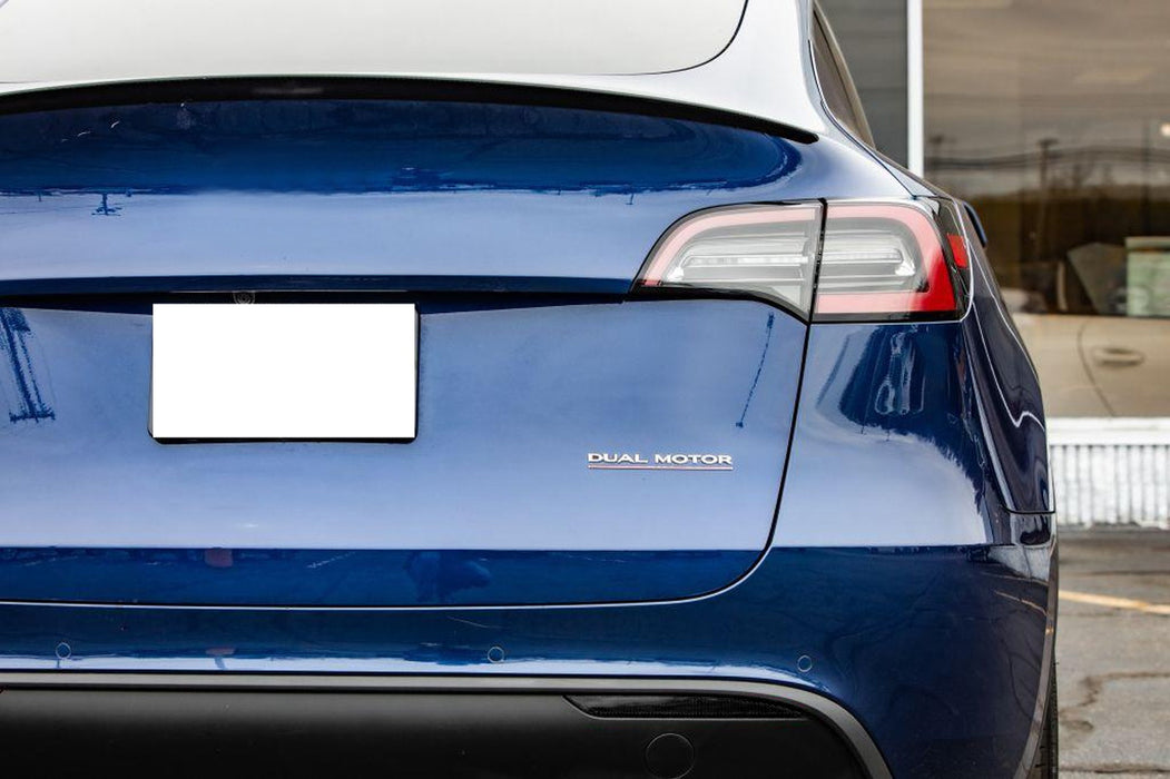 OE-Spec Smoked Lens Rear Bumper Reflector Replacements For Tesla 2020-24 Model Y