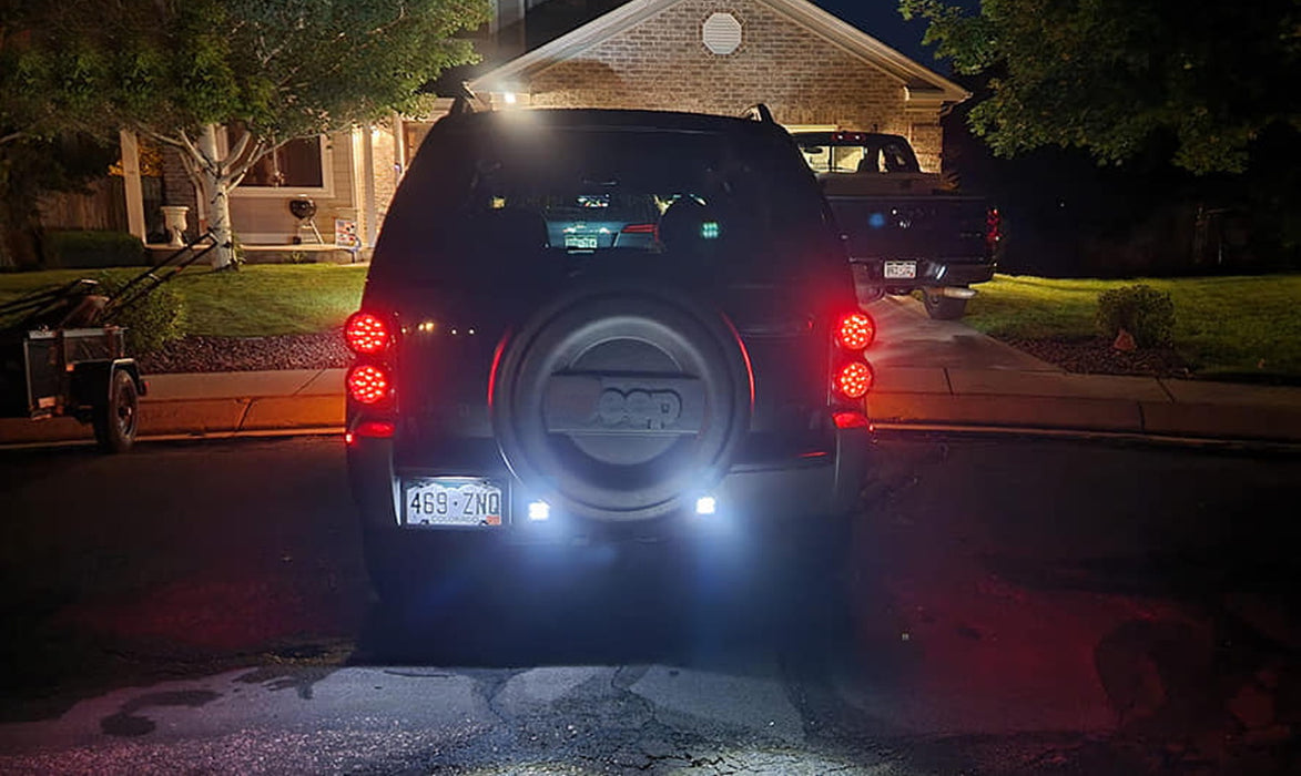 White Full LED License Plate Light For Durango Intrepid 300M Sebring Liberty etc