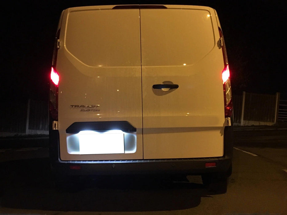 White 18-SMD Full LED License Plate Lights For Ford 1985-14 Transit MK5 MK6 MK7
