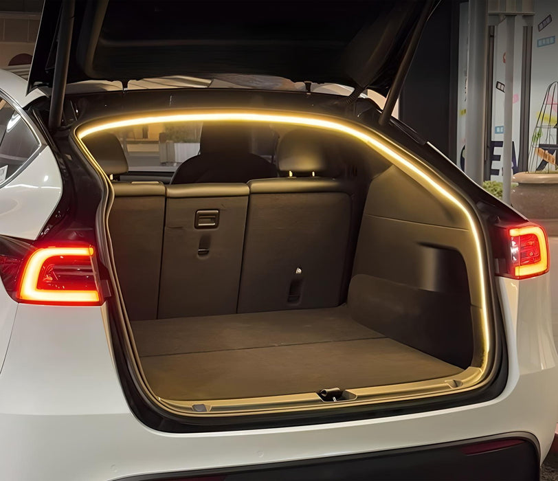 3K Warm White 360?? Trunk Illumination LED Light Strip w/Switch For Tesla Model Y