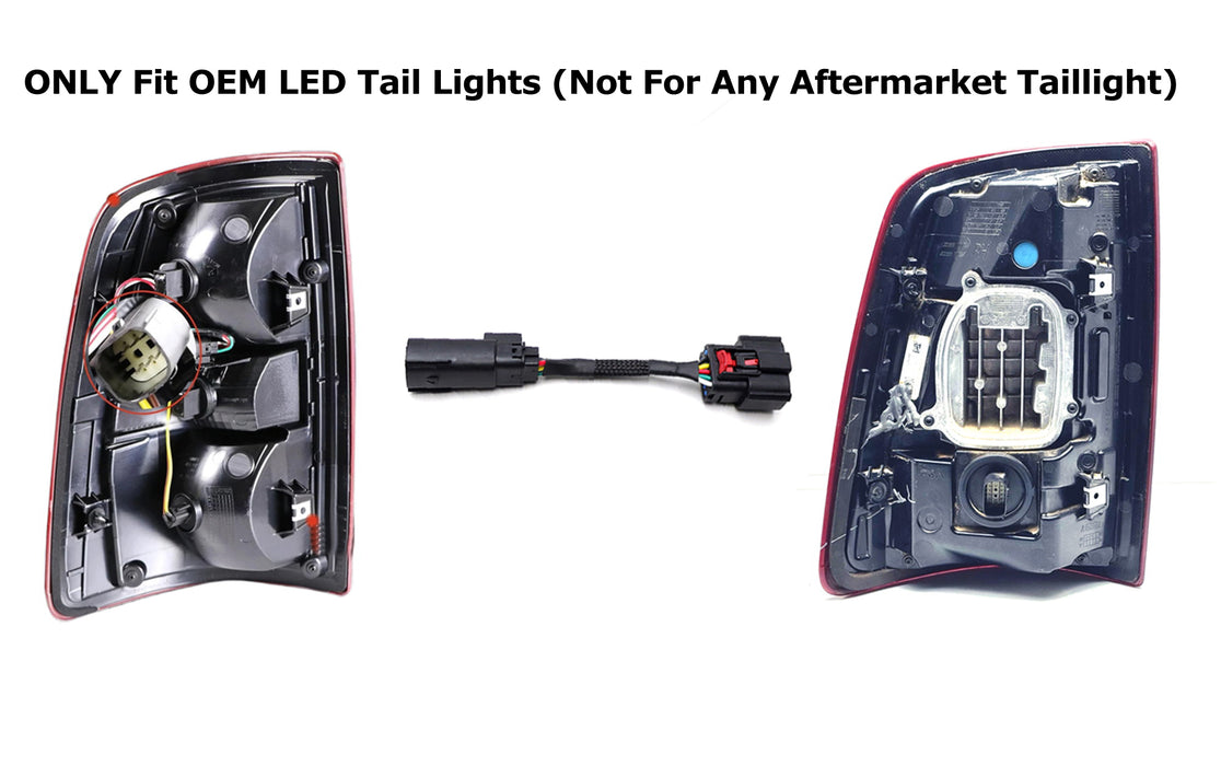 Incandescent To LED Tail Lights Conversion Wire Harness For 19-24 RAM 2500 3500