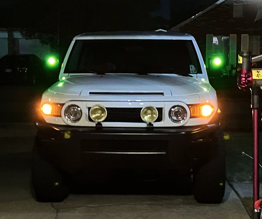 Green 4-SMD High Power LED Side Mirror Light Bulbs For 2007-14 Toyota FJ Cruiser
