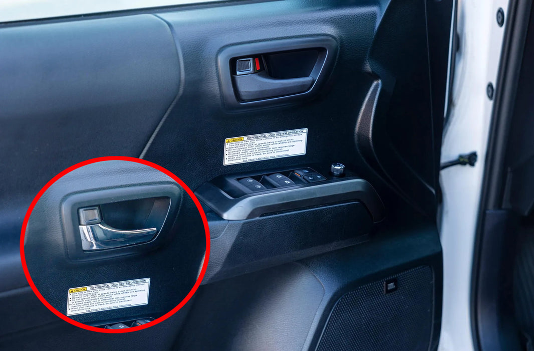 4pc Matte Black Front + Rear Side Door Handle Covers For Toyota 2016-2023 Tacoma