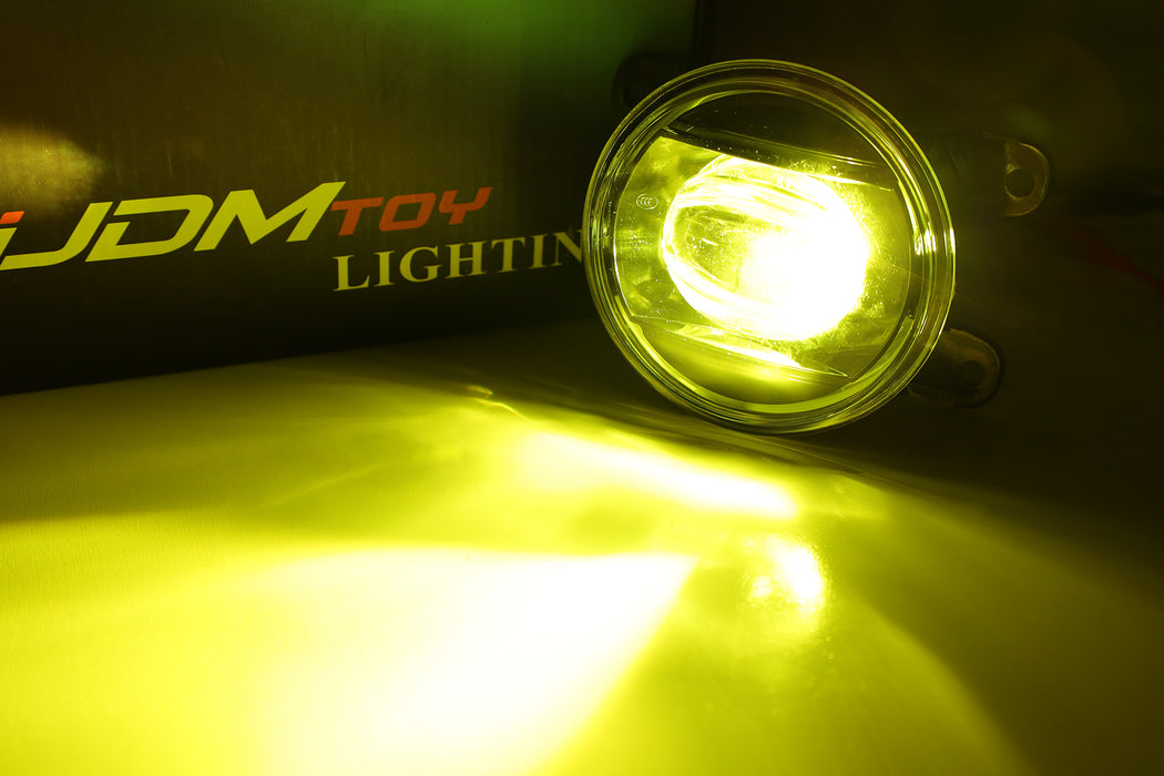 3000K Yellow 15W OE-Spec LED Fog Lights w/ Relay For Honda Civic Accord Integra