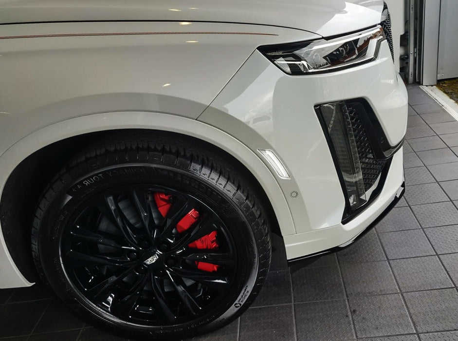 Smoked Lens White Full LED Side Marker Light Kit For Cadillac 19-up XT4, 20+ XT6