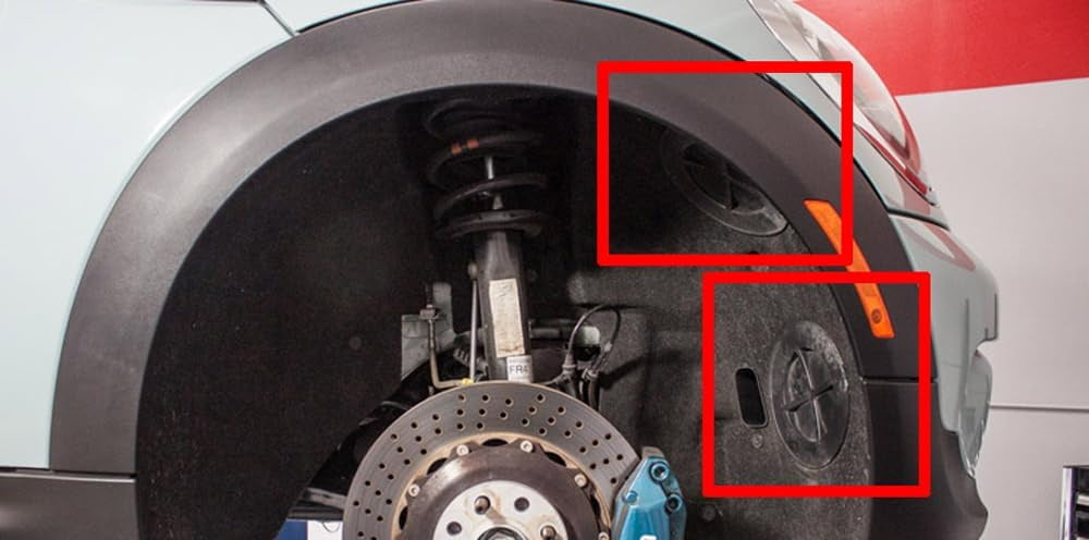 (2) OE-Spec Wheel Well Cover Cap For MINI R60 Countryman R61 Paceman Lamp Access